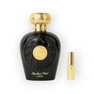Lattafa Opulent Oud Parfümproben 3ml – dunkler Oudduft in eleganter Sprayabfüllung
