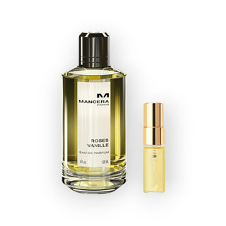 Mancera Roses Vanille 3ml Parfümproben – zarter Rosenduft mit Vanille in handlicher Sprayabfüllung