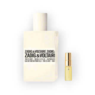 Zadig & Voltaire This is Her! Eau de Parfum 3ml Parfümproben – süß-cremiger Damenduft als praktische Sprayprobe