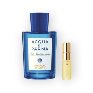 Arancia di Capri Parfümproben – sonniger Zitrusduft von Acqua di Parma. Jetzt als Miniatur im praktischen Spray erleben.